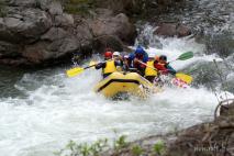 Rafting a Csernán